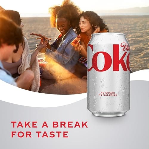 Diet Coke Soda Soft Drink Cans, 12 fl oz, 12 Pack | No sugar, no calories, 46 mg caffeine per can thumbnail 5