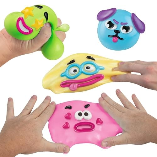 ORB Curiosities Assorted Smushers Slow Rising Squishy Faces - 1 Assorted Smushers Squishy Face - Cute Face Squishies with Soft, Smushy Marshmallow Squish - Fidget and Stress Balls for Kids and Adults thumbnail 3