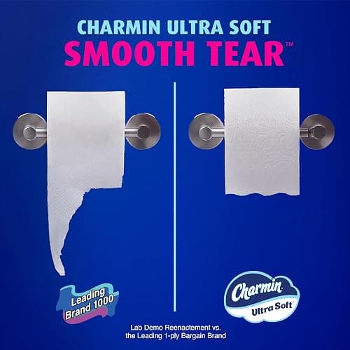 Charmin Ultra Soft Toilet Paper, 12 Mega Rolls = 24 Regular Rolls, 2-ply Bath Tissue thumbnail 8