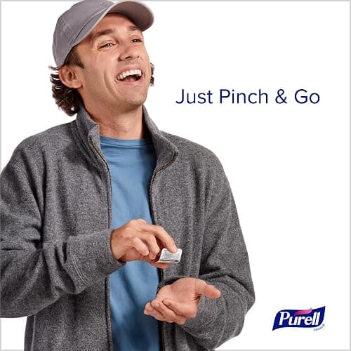 PURELL SINGLES Advanced Hand Sanitizer Gel, Fragrance Free, 125 Count Single-Use Travel-Size Packets - 9620-12-125EC (Pack of 1) thumbnail 3