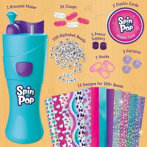 Imagimake Spin n Pop : DIY Bracelets Braids & More | Patented Electric Bracelet Maker|DIY Craft Kits for Girls Ages 8-13| Create 25+ Accessories for Girls 10-12| Early Christmas Presents for Ages 8-12 thumbnail 4