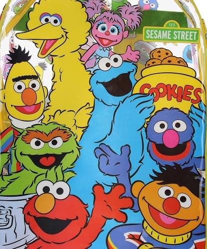 INTIMO Sesame Street Elmo Big Bird Cookie Monster Clear Travel Backpack For Daily Use thumbnail 2