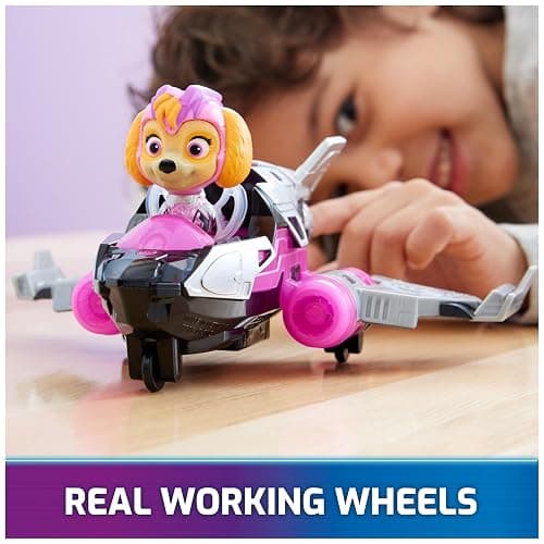 Paw Patrol: The Mighty Movie, Airplane Toy with Skye Mighty Pups Action Figure, Lights and Sounds, Kids Toys for Boys & Girls 3+ thumbnail 6