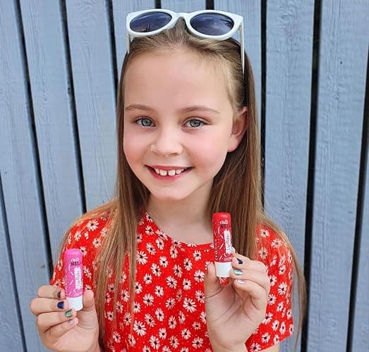 Miss Nella set of 5 Hypoallergenic children Lip Balms- HONEY BUNNY, SWEET CHEEKS & CUTIE PIE, Luvvu Wuvvy, Sugar Plum, Non Toxic Make Up for kids, perfect for those with sensitive skin. thumbnail 7