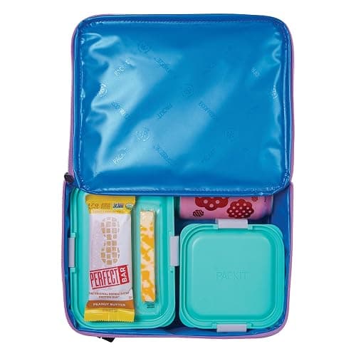 PackIt(R) Freezable Classic Lunch Box, Lavender, Built with EcoFreeze(R) Technology, Fully Freezable, Collapsible, Reusable, With Zip Front Pocket and Buckle Handle, Designed for Fresh Lunch On the Go thumbnail 5