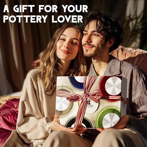 Pottery Wheel for Adults - Complete Pottery Tools Kit for Beginners, 6" Turntable Two-Way Rotation Adjustable Speed, 2.2 lbs. Air Dry Clay, Mini Clay Making Pottery Wheel with Storage Design (Black) thumbnail 6