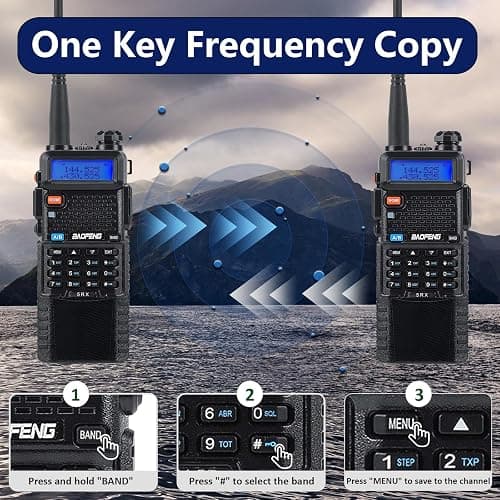 BAOFENG Ham Radio 144-148MHz 430-450MHz Upgrade of UV-5R Rechargeable Battery Long Range Walkie Talkies Dual Band thumbnail 2