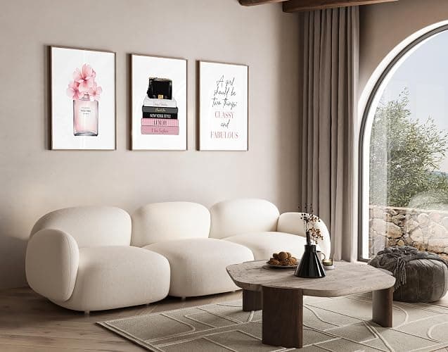 Poster Master 3-Piece Fashion Poster - Classy And Fabulous Print - Perfume Art - Luxury Designer Art - Gift for Him, Her & Fashionista - Glam Decor for Living Room or Office - 8x10 UNFRAMED Wall Art thumbnail 3