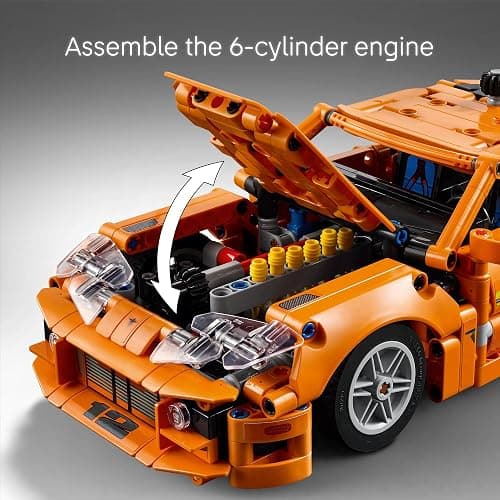 LEGO Technic Fast and Furious Toyota Supra MK4 Building Kit- Toy Car for Kids, Boys, and Girls, Ages 9+ - Creative Gift for Fast and Furious Car Fans - Realistic Engineering Details - 42204 thumbnail 4
