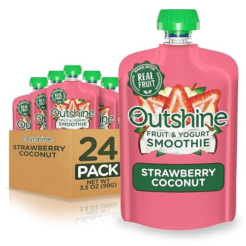 Outshine Smoothie Fruit & Yogurt Smoothie Pouches - Strawberry Coconut (24 Pack) - Image 1