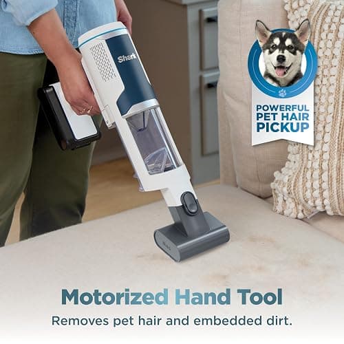 Shark Clean & Empty Cordless Stick Vacuum – Lightweight Cordless Vacuum with Auto-Empty System, HEPA Filter, Portable, Rechargeable, Exclusive Motorized Hand Tool for Pet Hair, BU3523 thumbnail 11