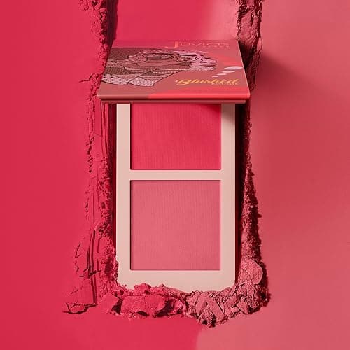 Juvia's Place Blushed Duo Blush Volume5 - Two Tone Pigmented Buildable Pressed Mineral Powder - Rosy Natural Cheeks Matte Fresh Finish for All Skin Color thumbnail 7