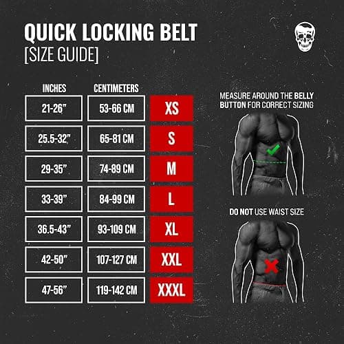 Gymreapers Quick Locking Weight Lifting Belt for Men Gym Belt for Powerlifting Deadlift Belt with 4 Inch Neoprene Metal Buckle Back Support Weightlifting Belt Women thumbnail 2
