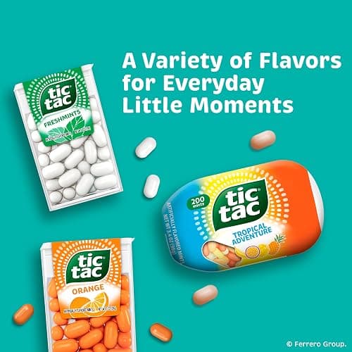 Tic Tac Wintergreen Breath Mints, Bulk 12 Pack, On-The-Go Refreshment, 1.7 oz Each thumbnail 6