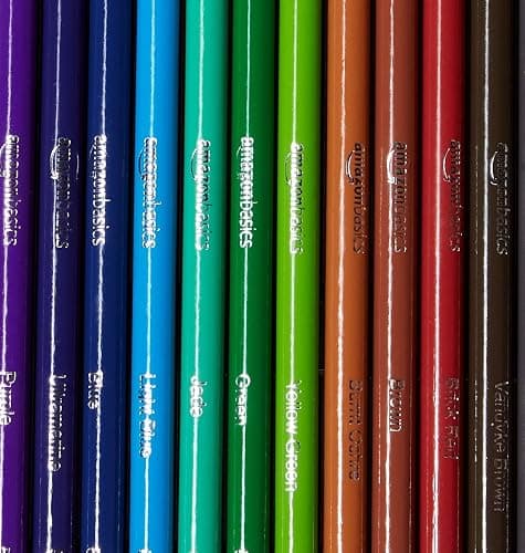 Amazon Basics Colored Pencils for Coloring and Drawing, Premium, Soft Core, Back to School Supplies, 24 Count (Pack of 1), Multicolor thumbnail 6