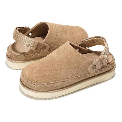 Project Cloud 100% Genuine Leather Clogs for Women - Memory Foam Womens Clogs & Mules with Adjustable Straps - Lightweight Platform Shoes Non-Slip Slides (Goldstar) thumbnail 5