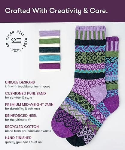 Solmate Socks Women & Men Modern Crew - Mismatched Crew Socks thumbnail 5