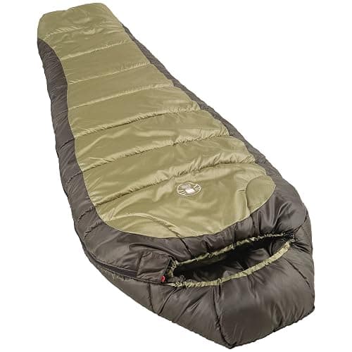 Coleman North Rim 0°F Big & Tall Sleeping Bag, Cold-Weather Mummy Sleep Sack with No-Snag Zipper & Adjustable Hood for Warmth & Ventilation, Large Camping Sleeping Bag - Image 1