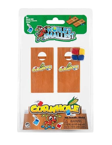 World's Smallest Cornhole, Miniature Game, Travel Game, mini Toy, Recommended for Ages 6 and up. thumbnail 2