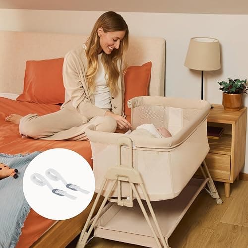 lionelo Luna Cuna de colecho portátil con colchon Cuna de Viaje Bebe co-Sleeping Desde recién Nacido hasta los 9 kg Altura e inclinación Regulables 4 Ruedas con Bloqueo ventilada | De Colecho, Portátil con Colchón Cuna de Viaje Bebé Co-Sleeping desde Recién Nacido, Ruedas con Bloqueo Ventilada thumbnail 12