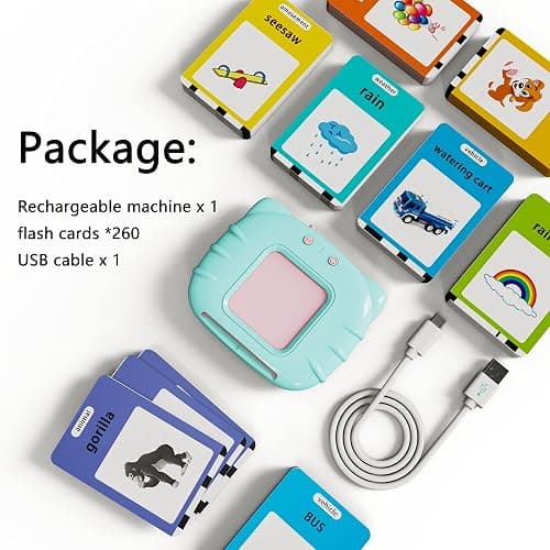 Lapare Audible Learning Toy with Music for Toddler Age 1 2 3 4 5, 520 Sight Words Flash Cards Kindergarten Toy for Boys to Learn Alphabet Number Color Shapes and More thumbnail 7