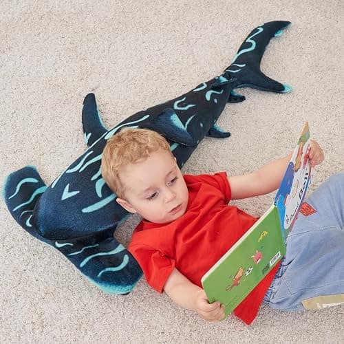 Beeyybuy 40 inch Hammerhead Shark Stuffed Animal - Giant Shark Plush Toy thumbnail 5