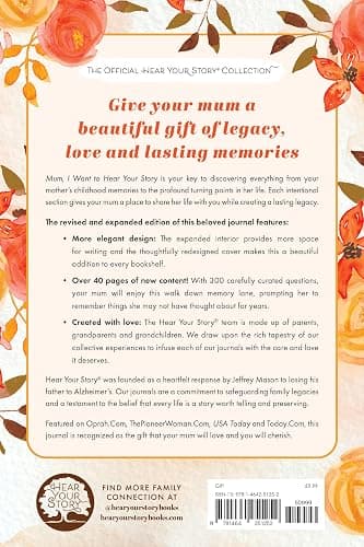 Mum, I Want to Hear Your Story (Expanded Edition): A Mother's Guided Journal To Share Her Life & Her Love (Hear Your Story Books) thumbnail 2