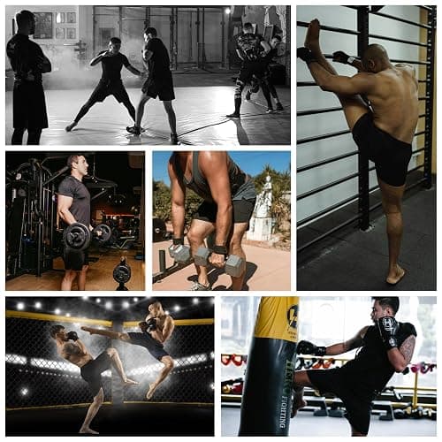 Fikazo MMA Shorts Men - No Gi BJJ Grappling Shorts for Muay Thai, Boxing, Fight，Wrestling & Combat Training thumbnail 5
