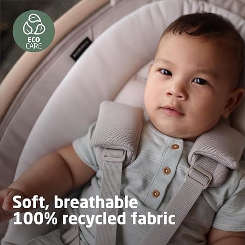 Maxi-Cosi Cassia Baby Swings for Infants: Smart Portable Baby Swing with Music, Lightweight & Foldable Baby Swing, 360 Rotation Infant Swing, Classic Oat - Classic Oat - Baby Seat thumbnail 2