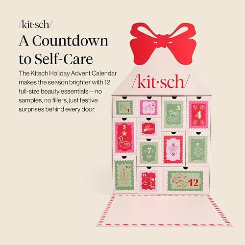 Kitsch Holiday Advent Calendar – Christmas Advent Calendar 2025 with Full-Size Hair Accessories & Beauty Essentials – Festive Self Care Gifts for Women, Limited Edition Christmas Gifts thumbnail 2