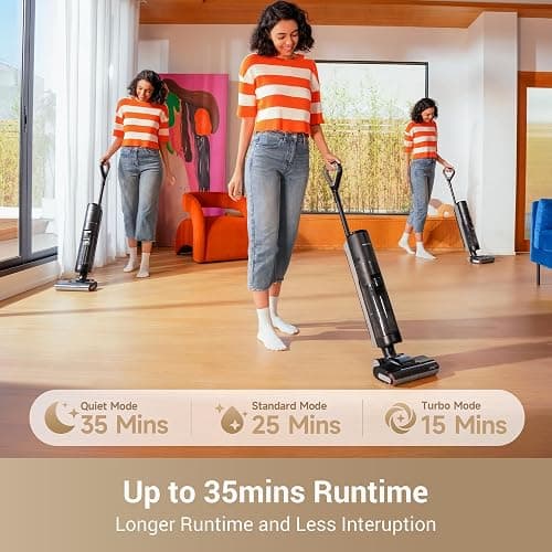 DREAME G10 Pro Wet Dry Vacuum Mop, Vacuum and Mop All in One with Auto Self-Cleaning, Floor Cleaner Machine for Hard Floor, 35 Mins Runtime, Edge Cleaning, Self-Propelled Vacuum Mop Combo thumbnail 6