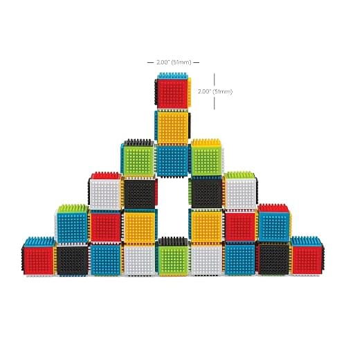 Infantino Press & Stay Sensory Blocks for Babies Age Grade 12m+, 24-Piece Set, Multicolor thumbnail 6
