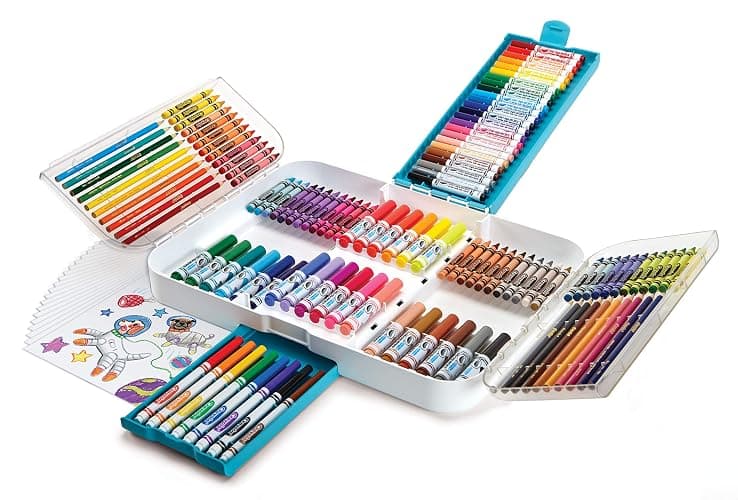 Crayola Ultra Smart Case, 150 Pieces, Art Set for Kids, Gift, (Model: 04-6810) thumbnail 5