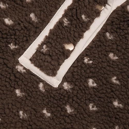 Hixiaohe Fleece Sweatshirt for Women Winter Long Sleeve High Neck Fuzzy Sherpa Pullover Jacket Warm Outerwear with Pockets thumbnail 7