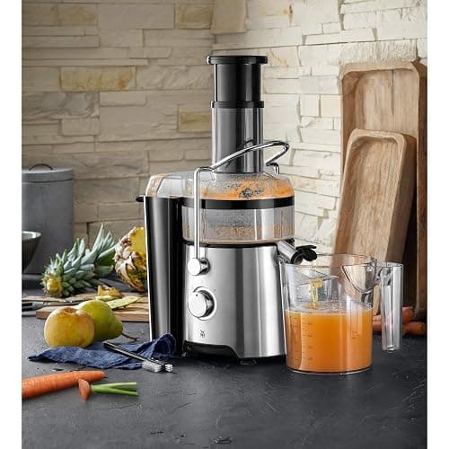 WMF Kult X Entsafter elektrisch Obst Gemüse aus Edelstahl, 500W, Saftmaschine, Slow Juicer für große Fruchtstücke, Saftkrug 1,2l, Schaumfilter, 2 Geschwindigkeitsstufen, edelstahl matt thumbnail 2
