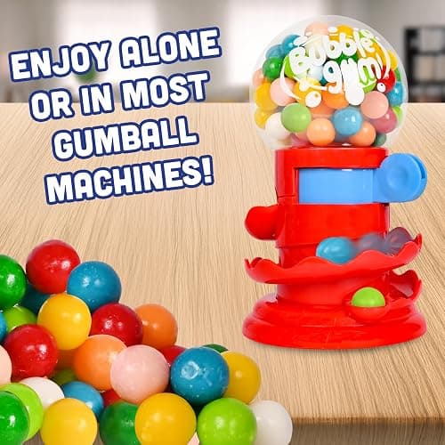Toymendous Gumballs for Gumball Machine, 15oz Assorted Chewing Gum Fruit Flavored Bubble Gum, Gluten Free, 193 pieces thumbnail 3