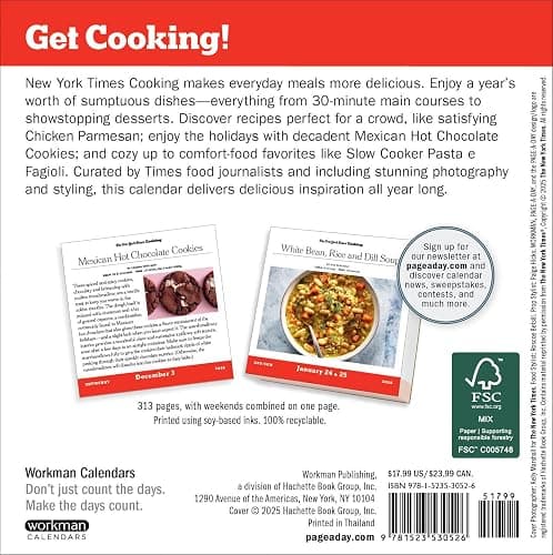 New York Times Cooking Page-A-Day® Calendar 2026: A Year of Fresh and Delicious Recipes thumbnail 2