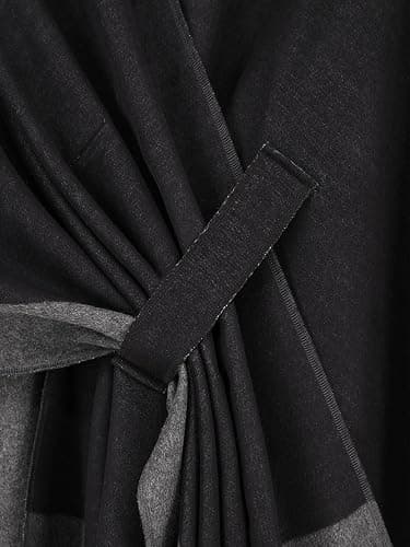 Moss Rose Women's Shawl Wrap Poncho Ruana Cape Open Front Cardigan Shawls for Fall Winter thumbnail 5
