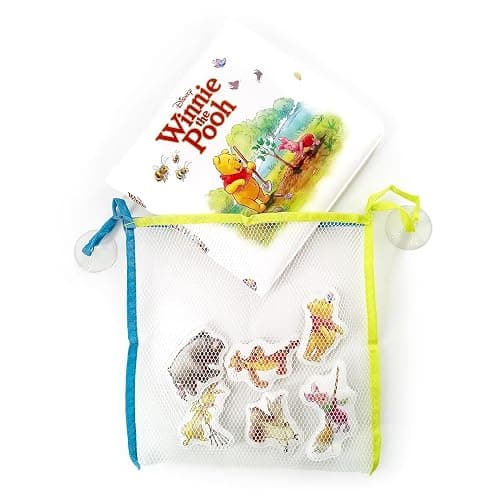 Disney Winnie The Pooh Bath Time Books - Activity Books for kids, Bath book, 6 Padded suction cups, 1 Mesh bag thumbnail 7