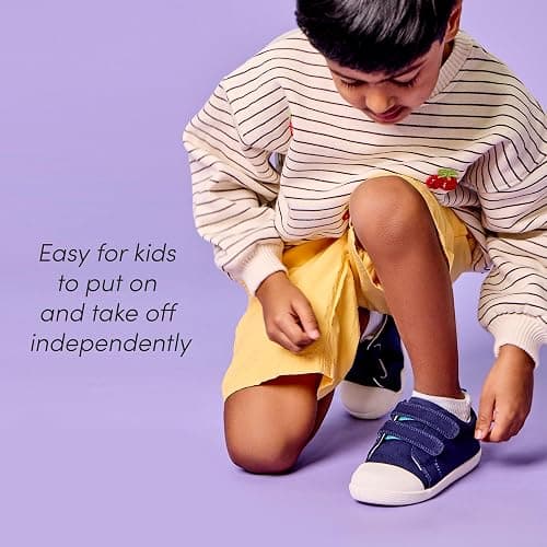 Ten Little Eco Canvas Kids & Toddler Shoes - APMA-Accepted, Lightweight, Breathable, 100% Recycled Cotton Kids Shoes - Non-Slip, Wide Toe Box, Zero-Drop, Flexible Toddler Sneakers thumbnail 7