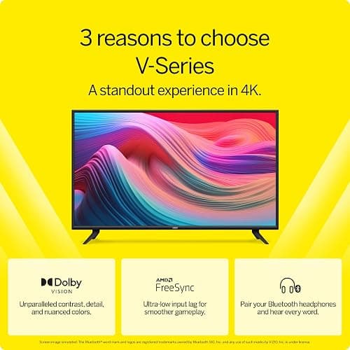VIZIO 50-Inch V-Series 4K UHD LED Smart TV with Voice Remote, Dolby Vision, HDR10+, Alexa Compatibility, 2022 Model thumbnail 3