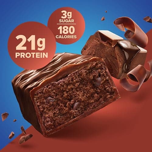 Pure Protein Chocolate Deluxe Protein Bars – 21g Protein, 3g Sugar, 190 Calories (12 count) Low Sugar* High Protein Snack - Gluten Free - Perfect for a Healthy Snack thumbnail 4