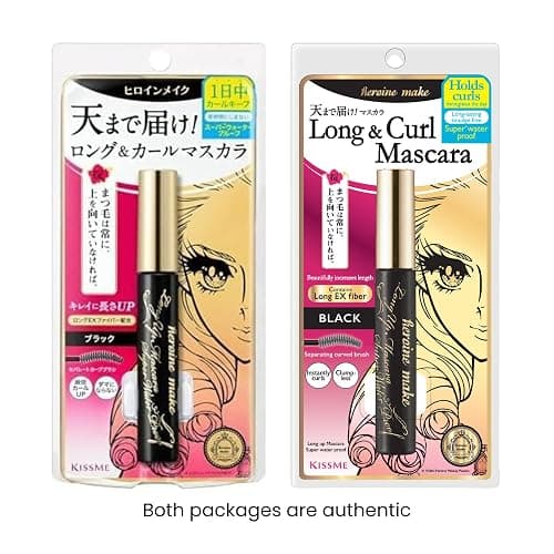 HEROINE MAKE by KISSME Waterproof Mascara Black | Tubing Mascara Volume and Length by Defining Fiber for Long and Curl Eye Makeup for Women, Made in Japan, Black, 1 EA thumbnail 2