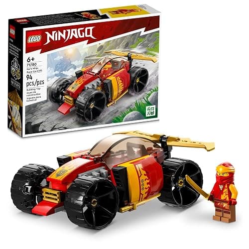 LEGO NINJAGO Kai's Ninja Race Car EVO, 2 in 1 Building Toy Set, Kids Can Build an Off Road Vehicle or Race Car, Ninja Minifigure with Toy Swords, Gift for Boys, Girls and Kids Ages 6+, 71780 - Image 1