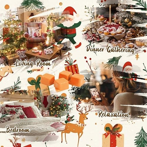 SCENTORINI Wax Melts, Christmas Wax Cubes Strong Scent 12 Scents, Scented Wax Melts, Long Lasting Soy Wax Melts for Warmer, Home Christmas Decoration thumbnail 8