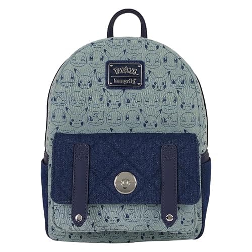 Loungefly Pokémon Faux Denim Mini Backpack - Image 1