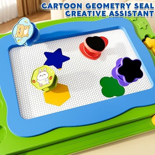 Large Magnetic Drawing Board for Toddlers, Magnetic Doodle Board for Kids, Etch A Sketch Magnet Erasable Writing Pad, Preschool Education Travel Toys for Kids Boys Girls Age 3 4 5 6 7 8 Years Old - ZYD014A-B6 thumbnail 5