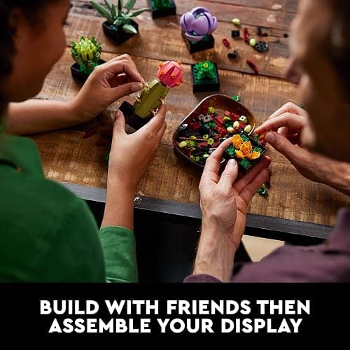 LEGO Botanicals Succulents - Artificial Indoor Plant Building Set for Home, Kitchen, Desk Decor Adults Ages 18+ - Gift for Birthdays - 10309 thumbnail 3