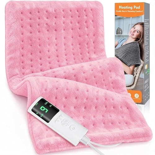 Heating Pad for Back Pain, 24''×12'' Electric Heat Pad with 9 Heat Levels & 4 Auto-Off Timers, Portable Heating Pad for Period Cramps, Shoulder, Neck, Machine Washable, Gifts for Women and Men - Image 1