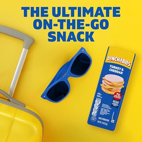 Lunchables Value Pack, Turkey & Cheddar, 1.9 oz Pack | 7g Protein per Serving, No Prep Needed, Convenient Grab-and-Go Lunch & Protein Snacks for Kids, One Serving Tray thumbnail 7